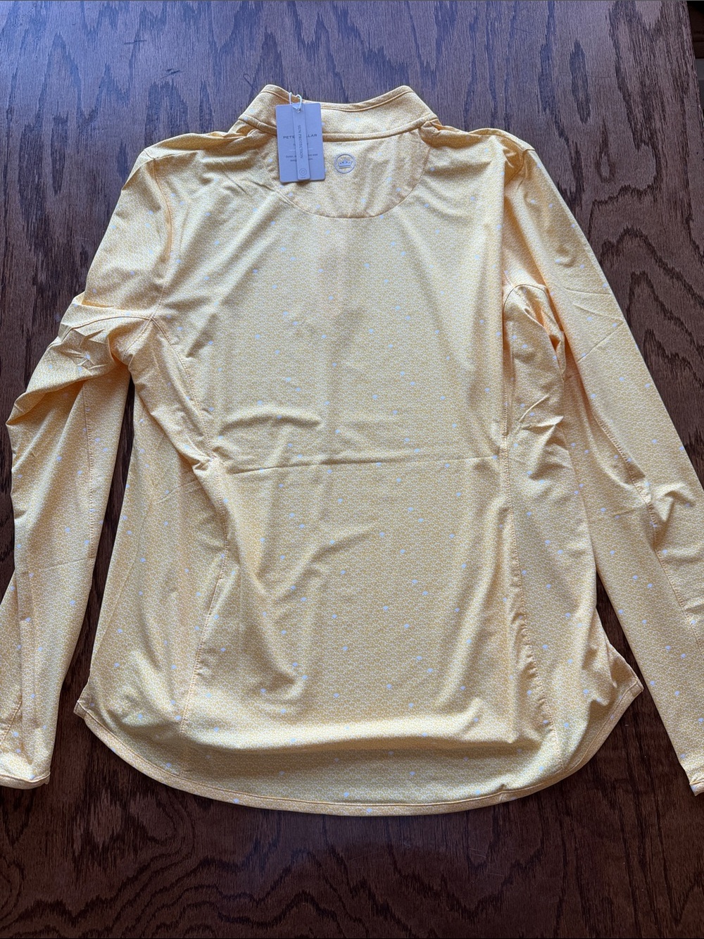 Peter Millar Yellow Long-Sleeve Quarter-Zip Golf Top - Picture 8 of 11